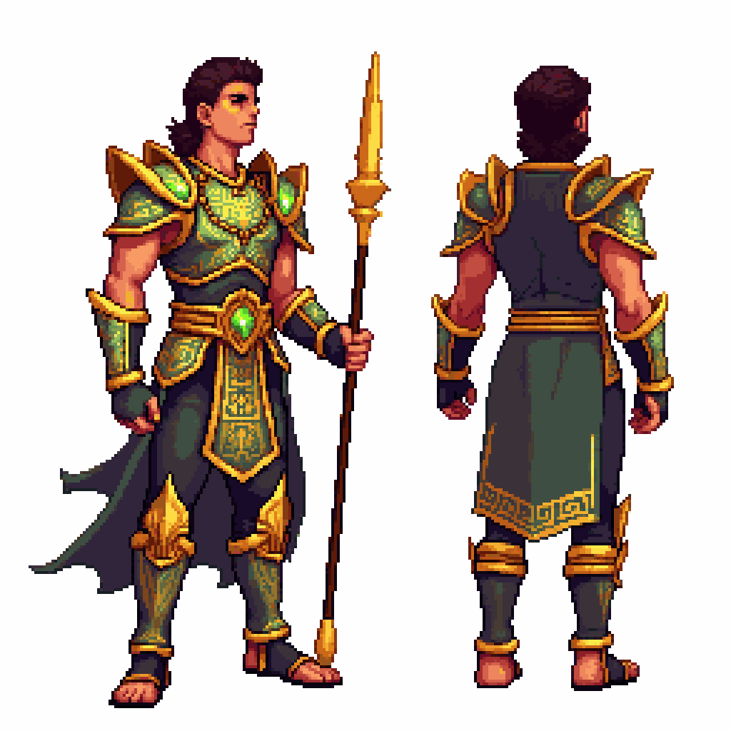 Character Turnaround Pixel Art Generator example 8