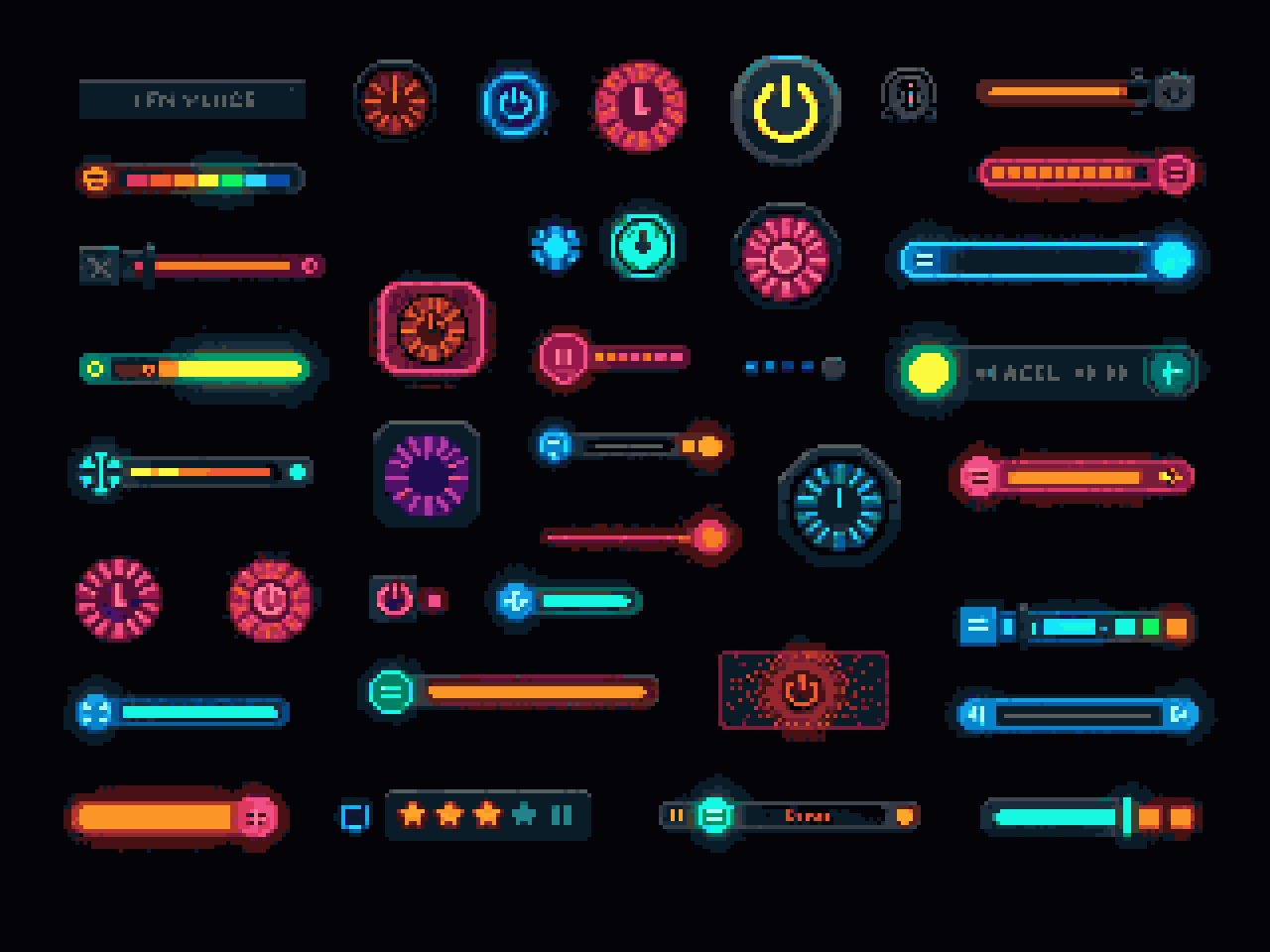 UI Element Pixel Art Generator example 1