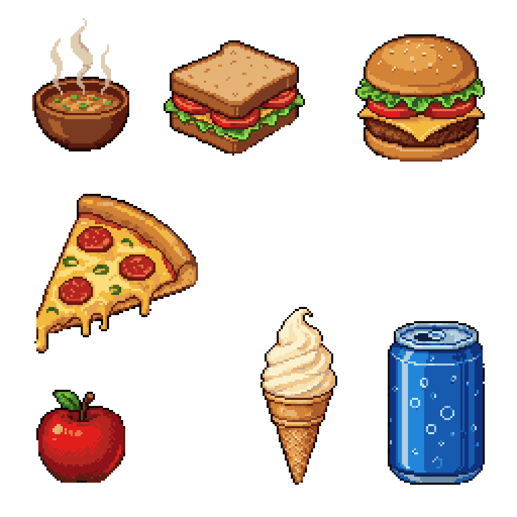 Inventory Items Pixel Art Generator example 8