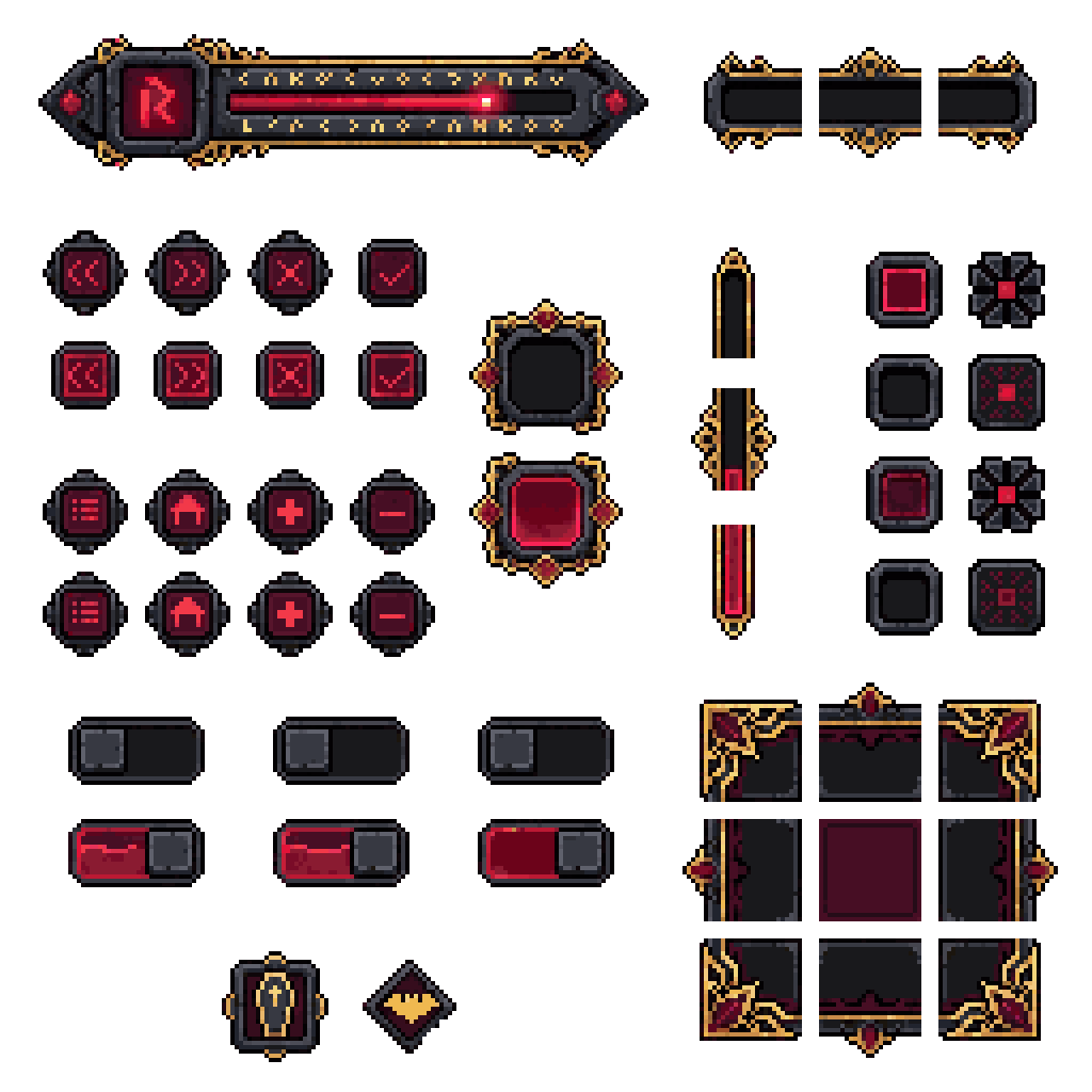 UI Panel Pixel Art Generator example 1