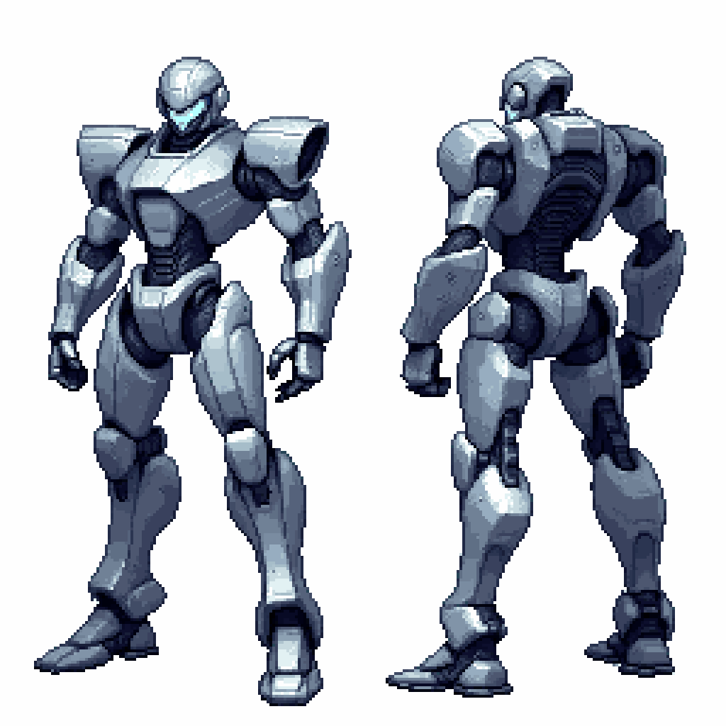 Character Turnaround Pixel Art Generator example 1