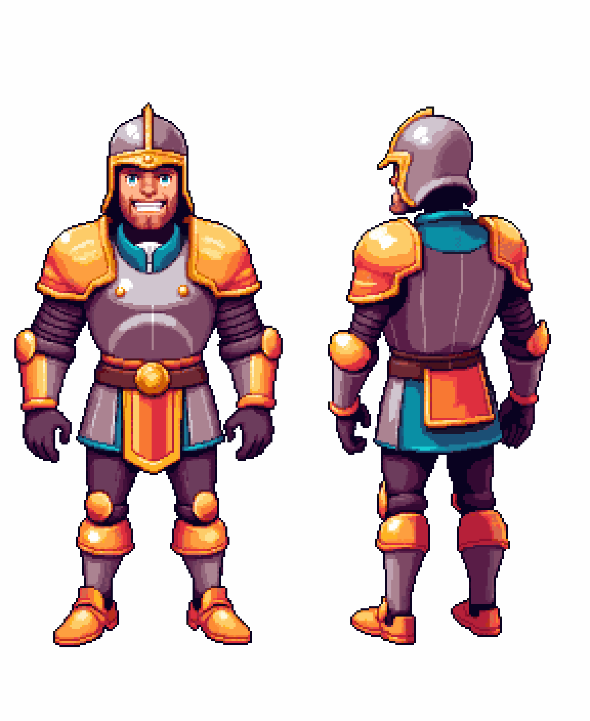 Character Turnaround Pixel Art Generator example 3