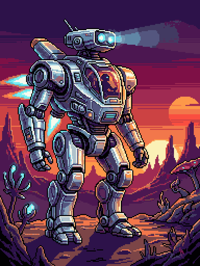 Sci-fi Pixel Art Generator example 8