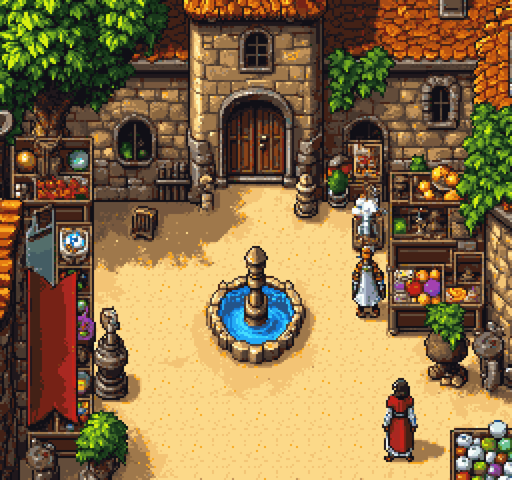 Top Down Map Pixel Art Generator example 4