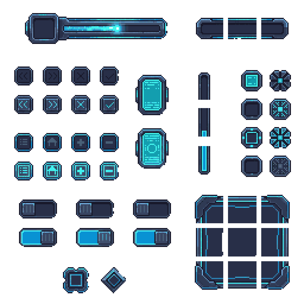 UI Panel Pixel Art Generator example 4