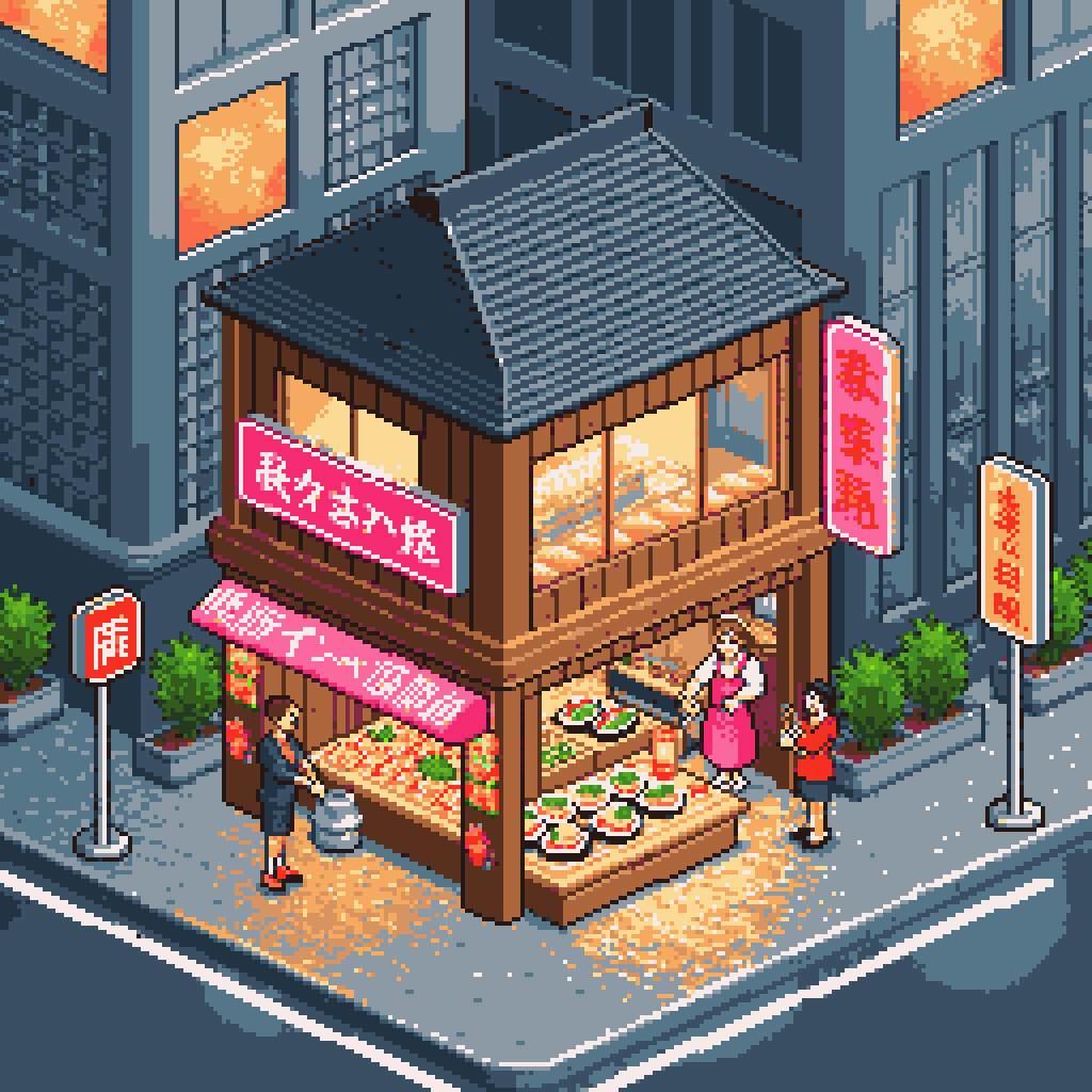 Isometric Pixel Art Generator example 2