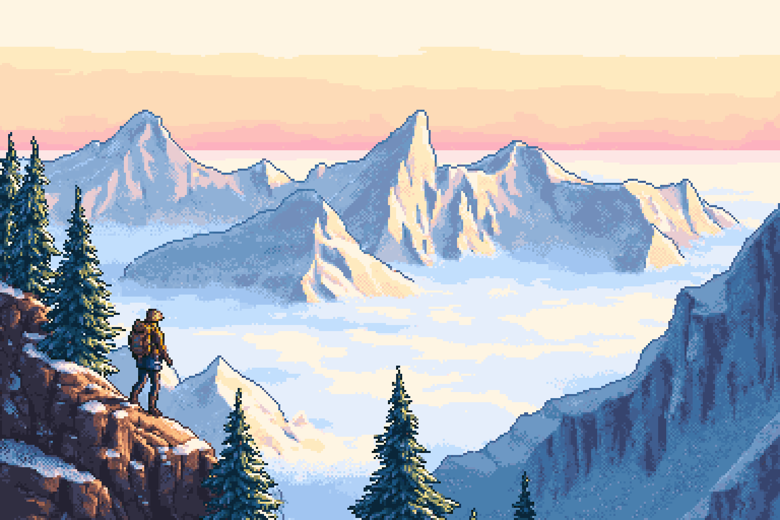 Watercolor Pixel Art Generator example 6