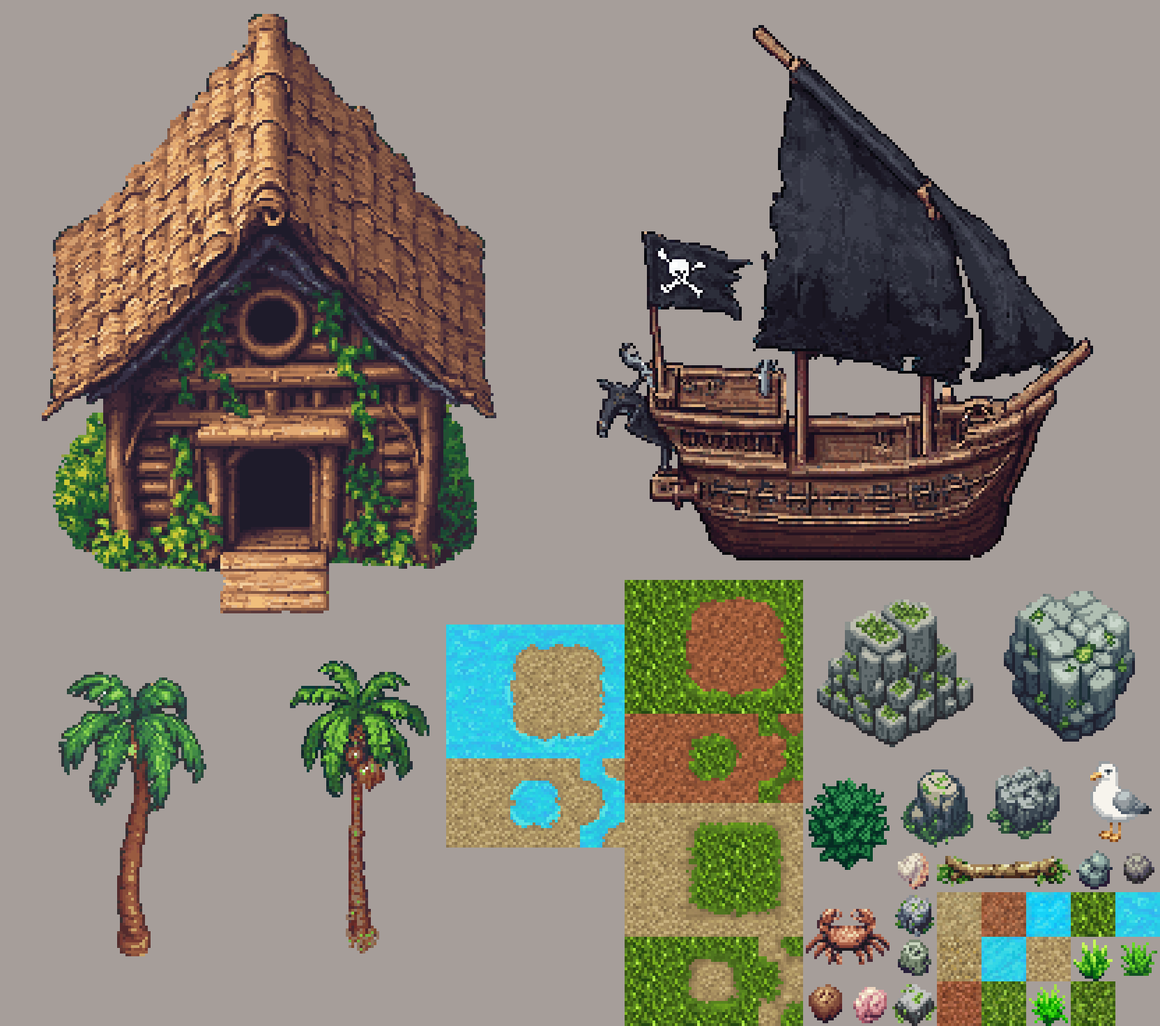 Retro Diffusion Tile Banner