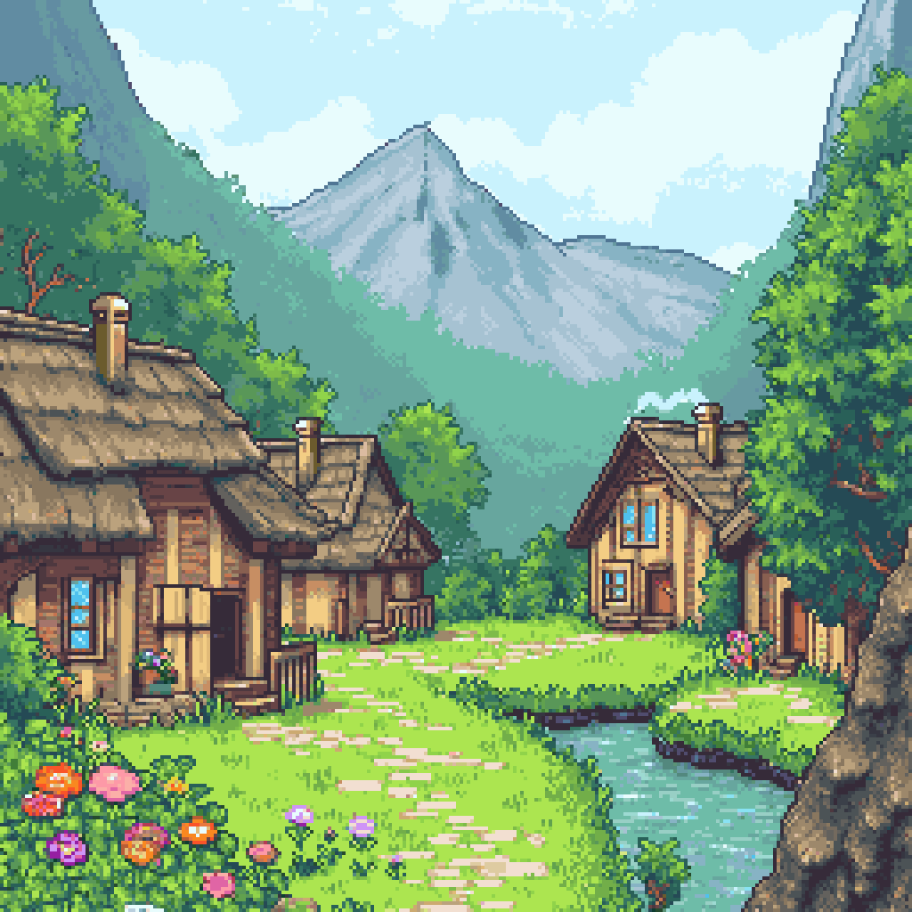Watercolor Pixel Art Generator example 2