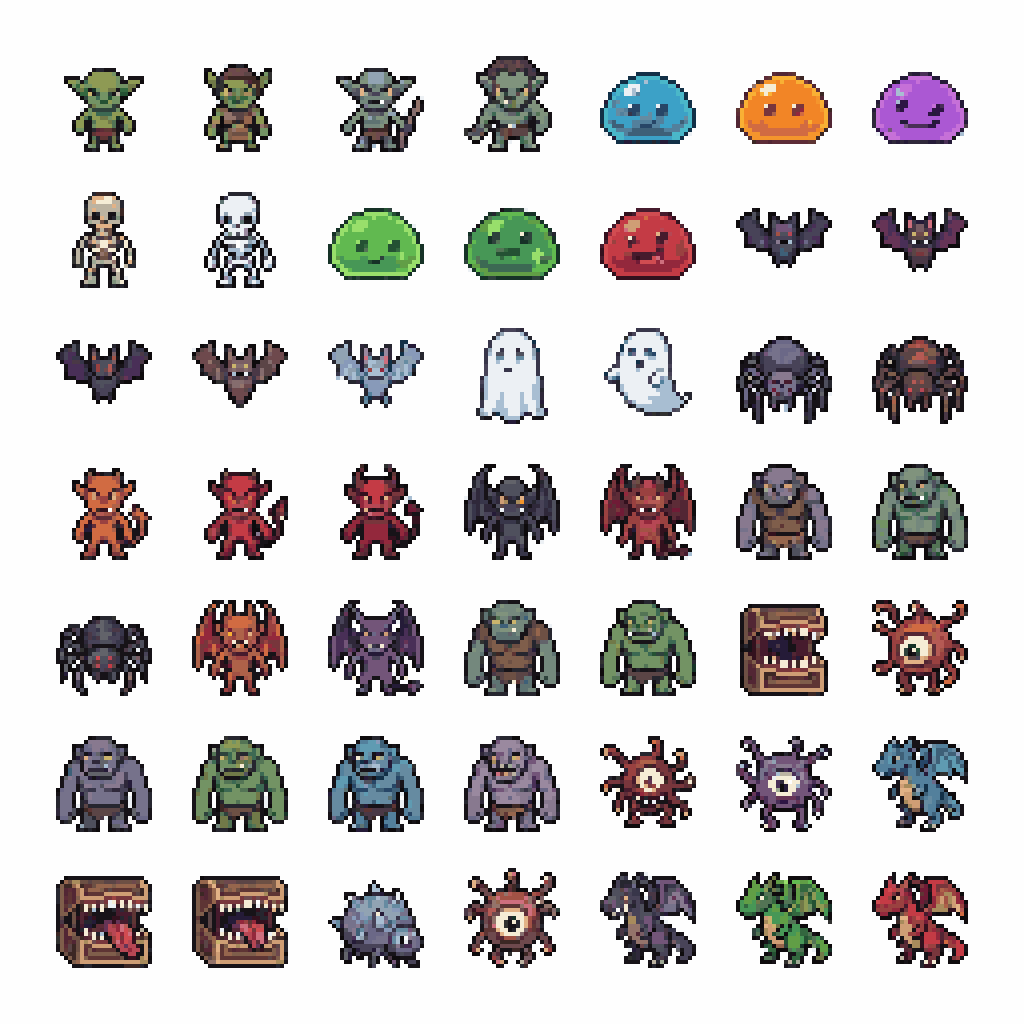 Spritesheet Pixel Art Generator example 5
