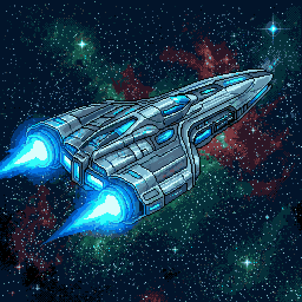 Sci-fi Pixel Art Generator example 5