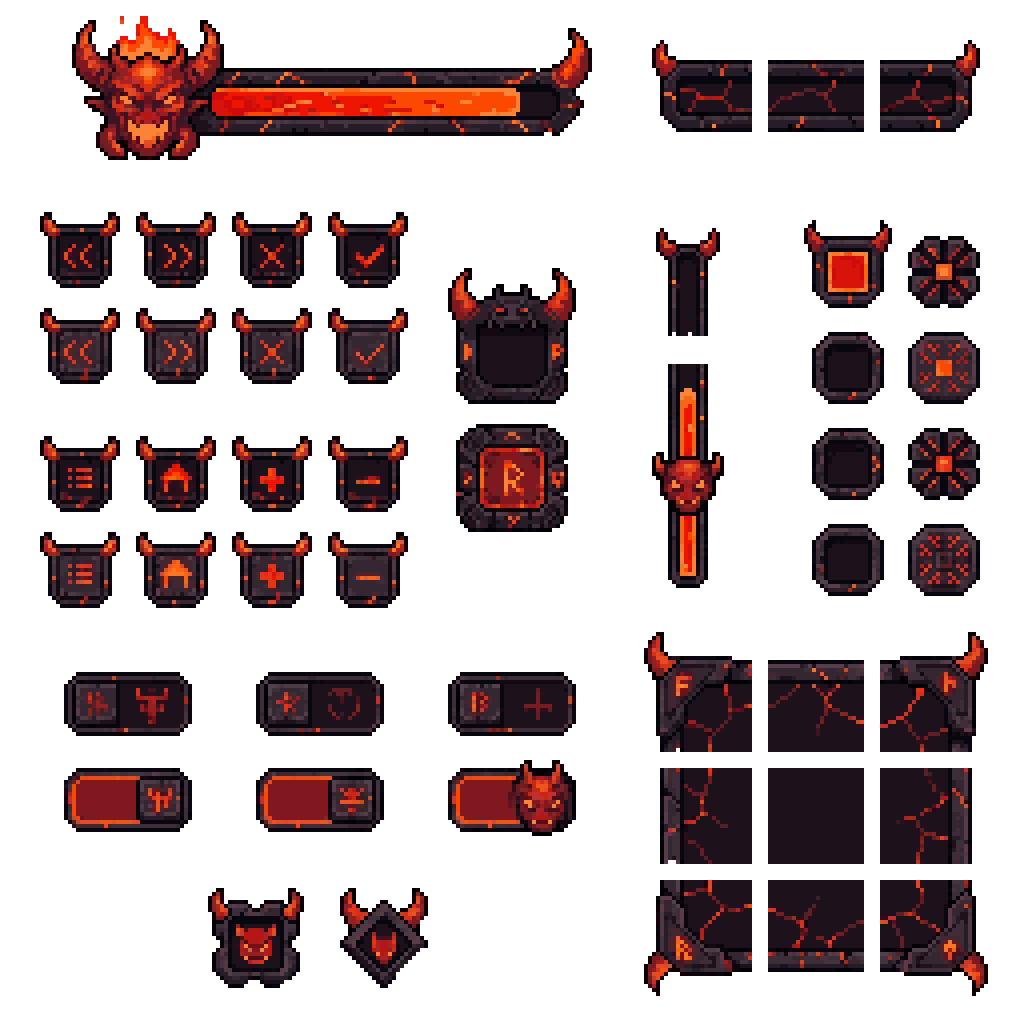 UI Panel Pixel Art Generator example 3