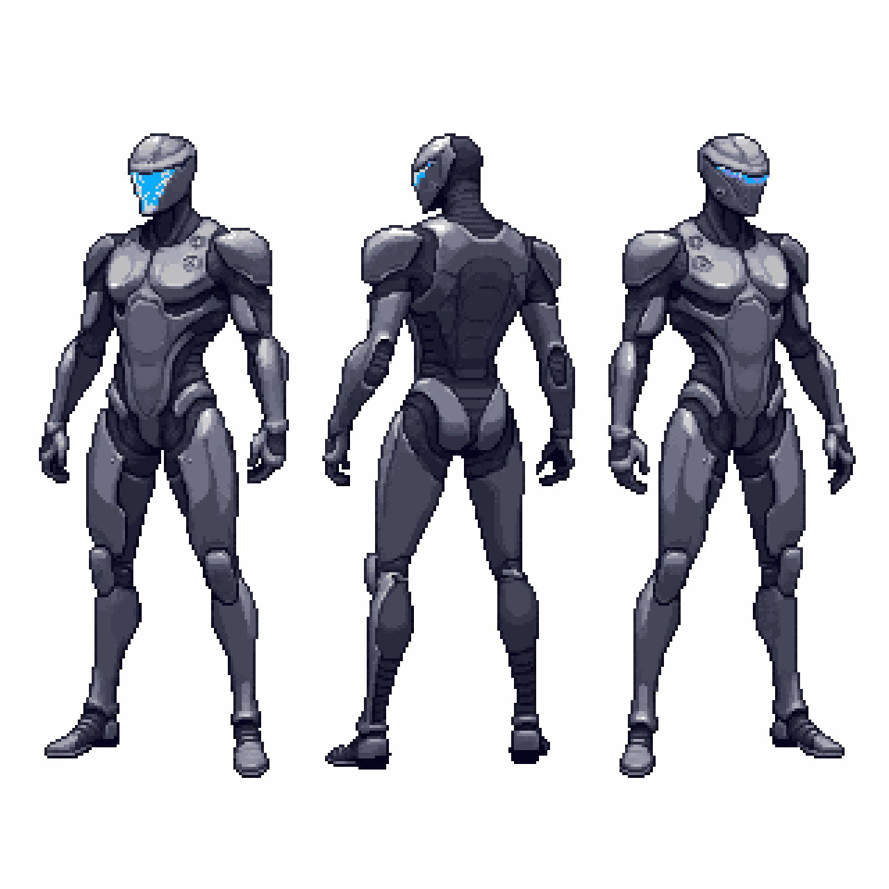 Character Turnaround Pixel Art Generator example 7