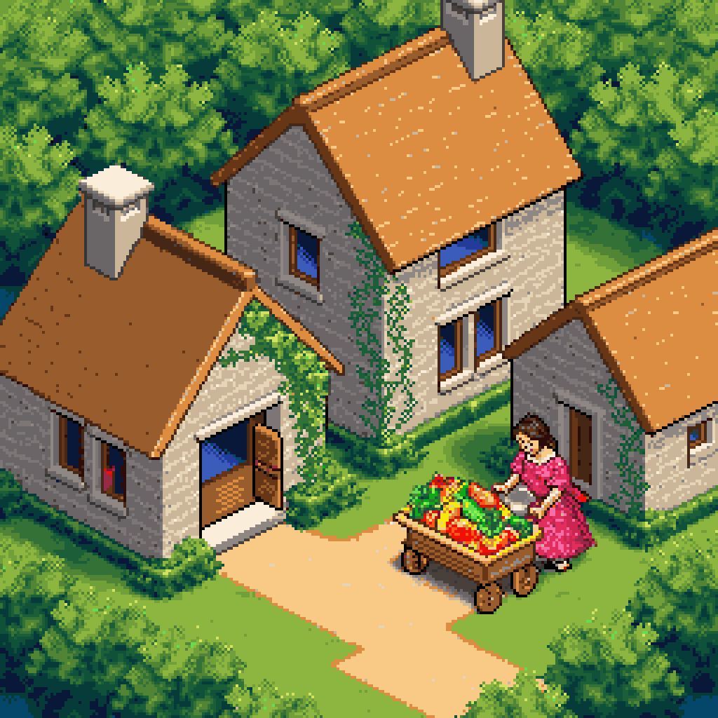 Isometric Pixel Art Generator example 1