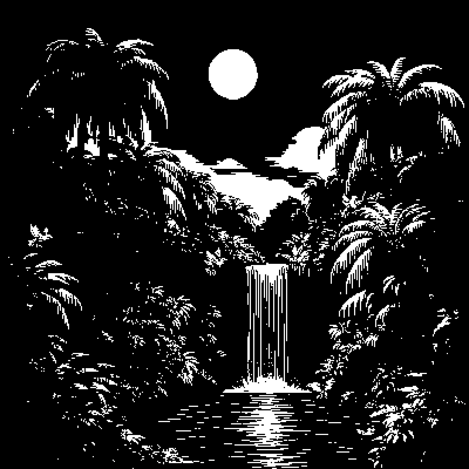 1-bit Pixel Art Generator example 3