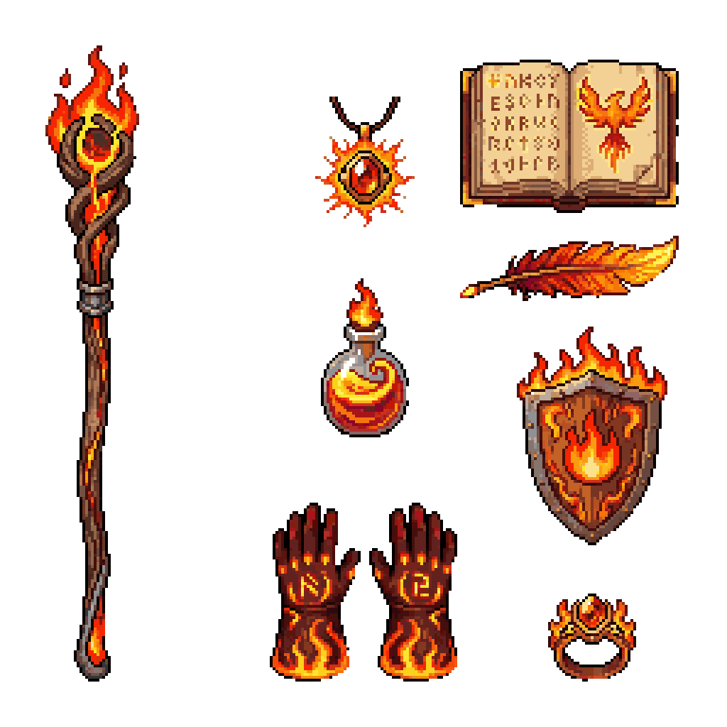 Inventory Items Pixel Art Generator example 3
