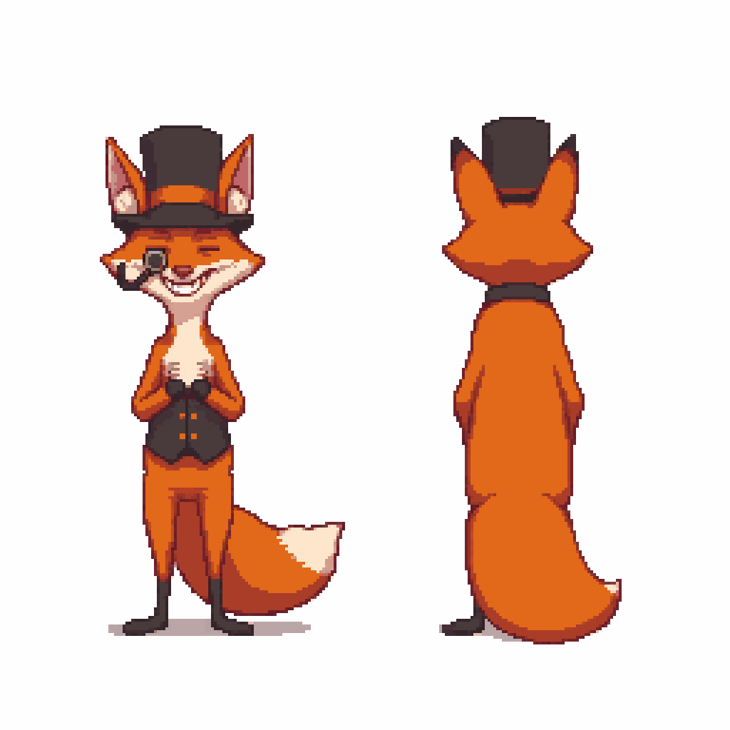 Character Turnaround Pixel Art Generator example 6
