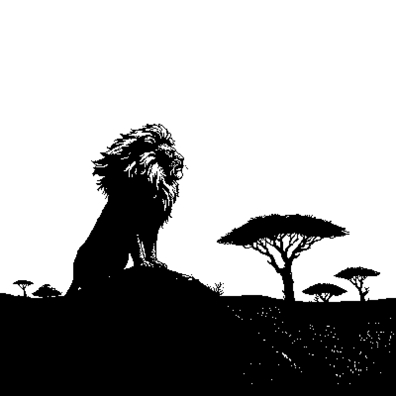 1-bit Pixel Art Generator example 2