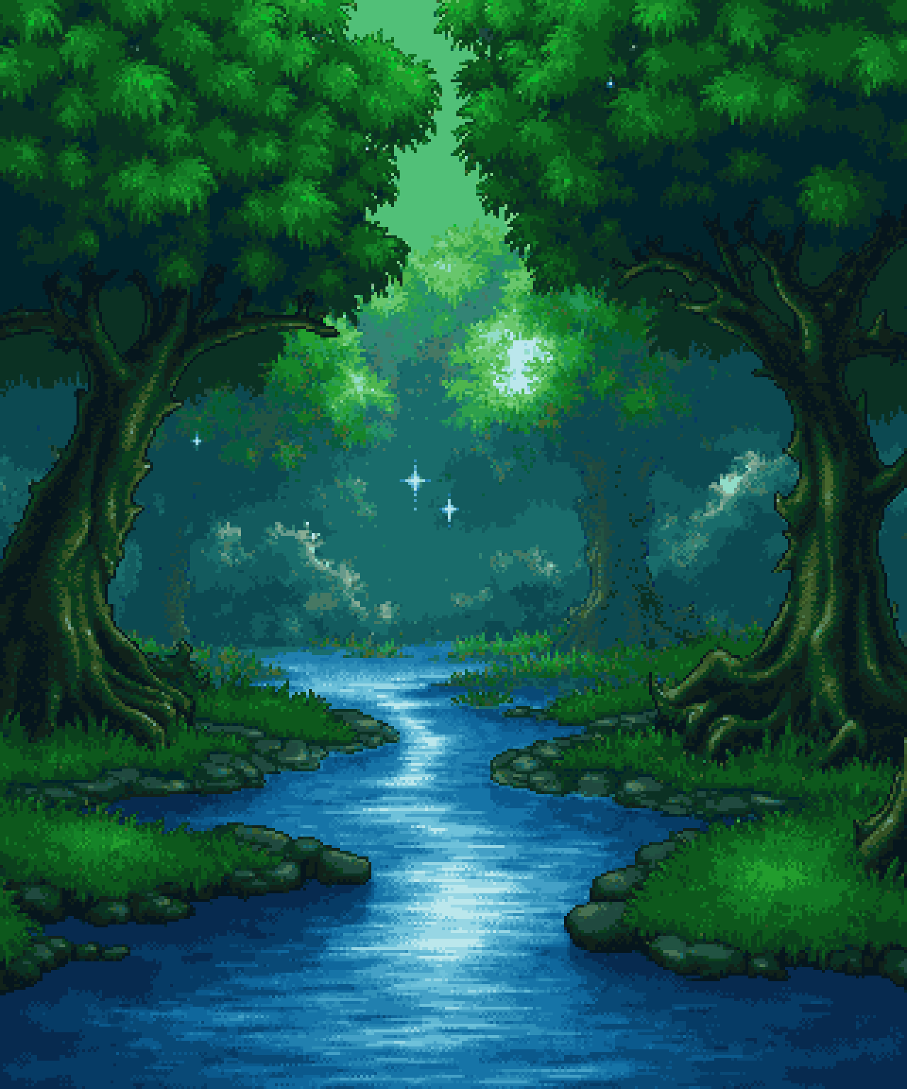 Watercolor Pixel Art Generator example 3
