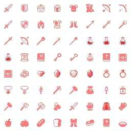 Simple icons 16x16 example 1