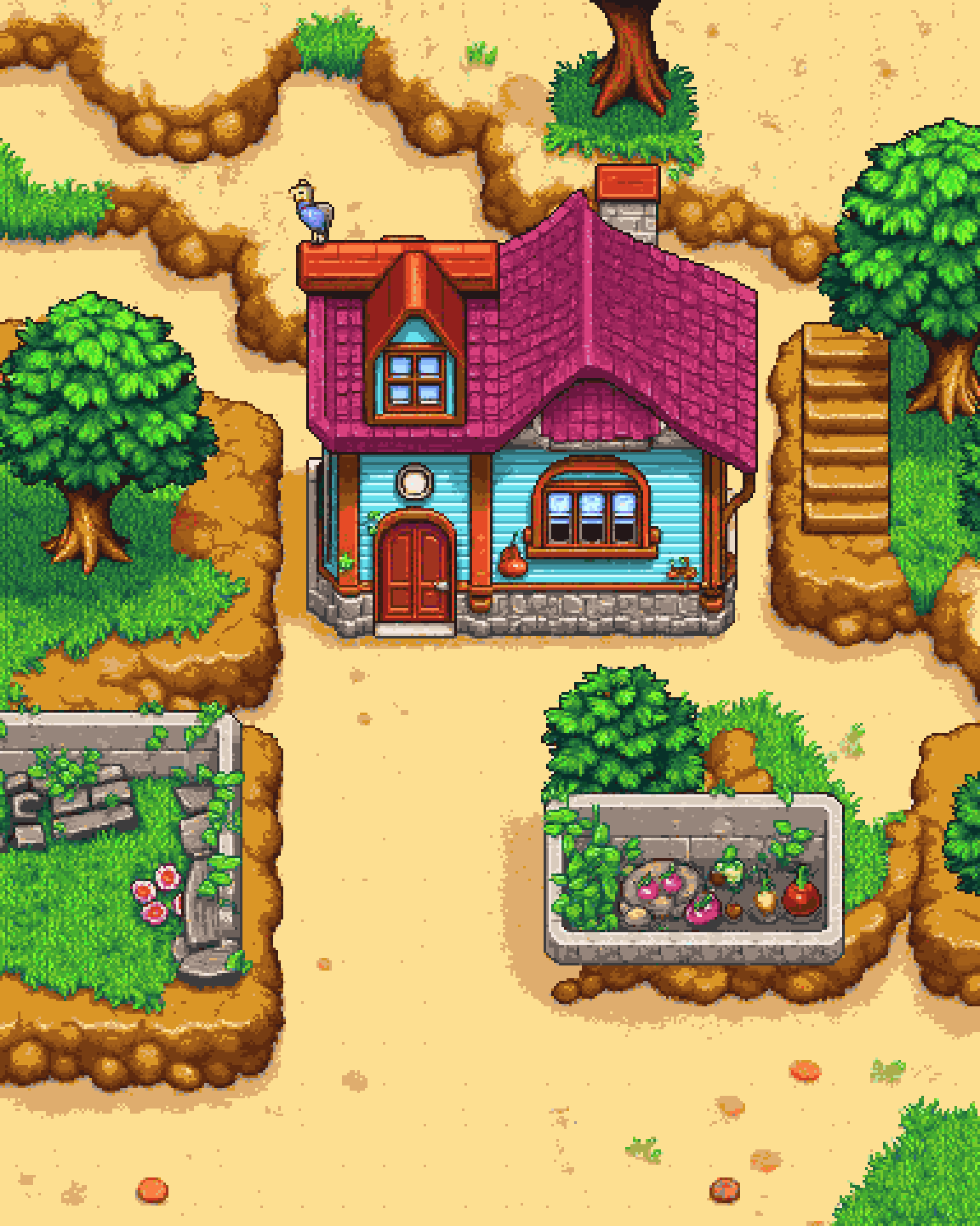 Top Down Map Pixel Art Generator example 8