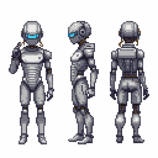 Character Turnaround Pixel Art Generator example 5