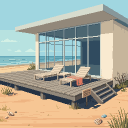 Sunlit Pixel Landscape Vignette example 1