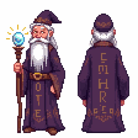 Character Turnaround Pixel Art Generator example 8