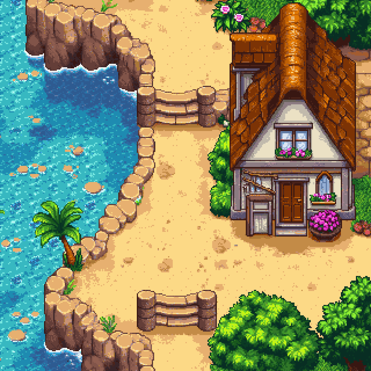 Top Down Map Pixel Art Generator example 7