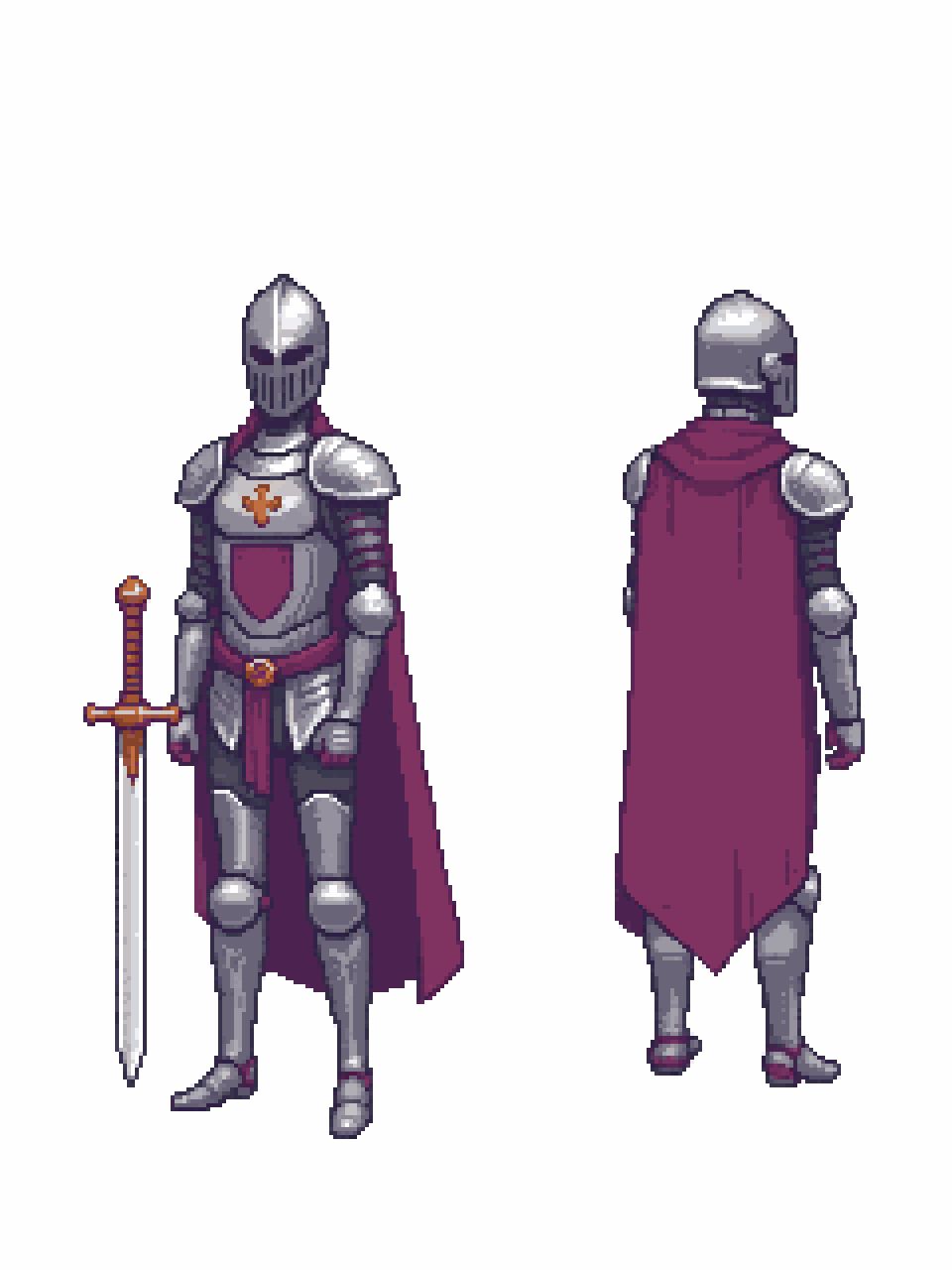 Character Turnaround Pixel Art Generator example 4