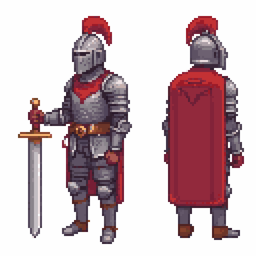 Character Turnaround Pixel Art Generator example 2