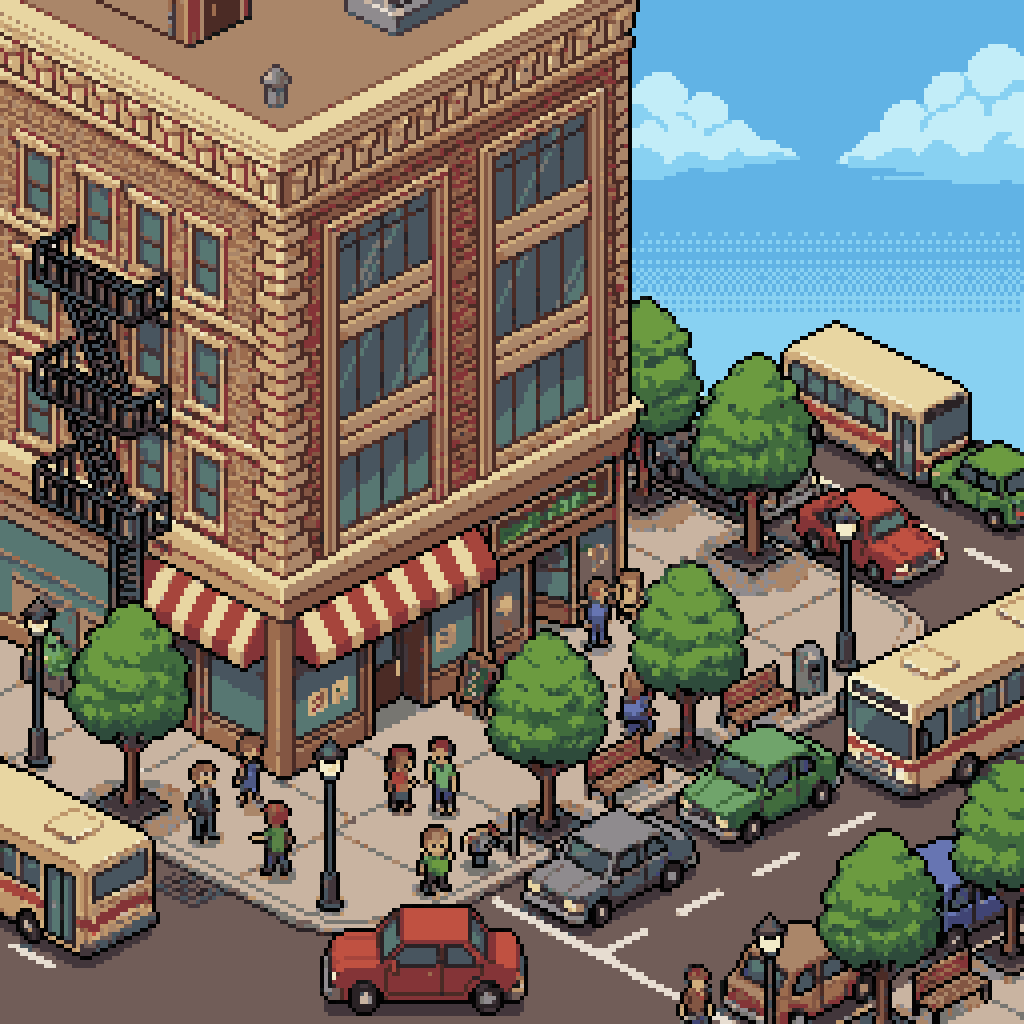 Isometric Pixel Art Generator example 1